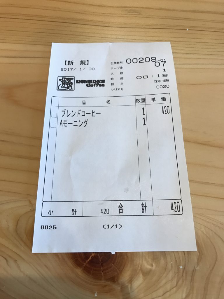 【田端】Perfumeのあ〜ちゃんのサインのあるお店　コメダ珈琲店