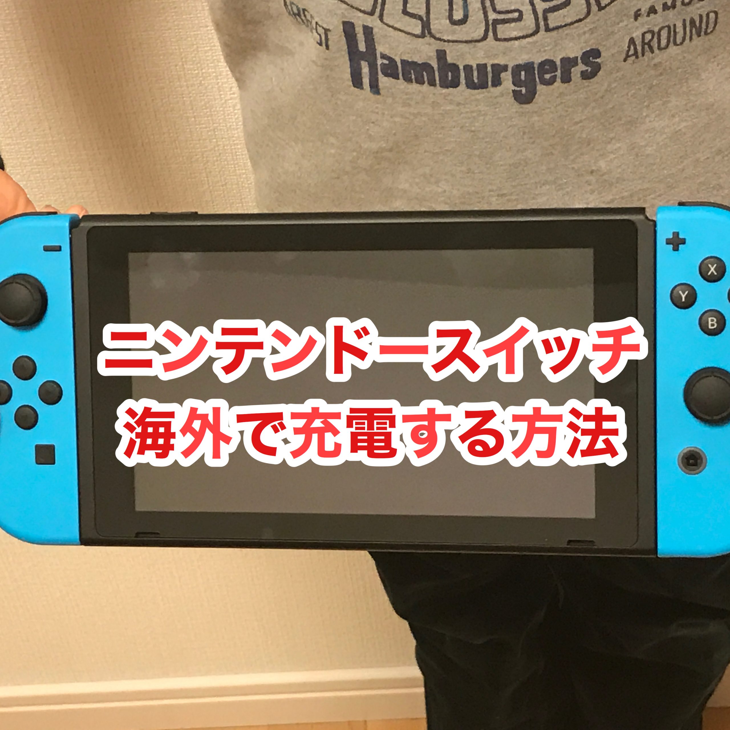 【ニンテンドースイッチ】海外で充電する方法