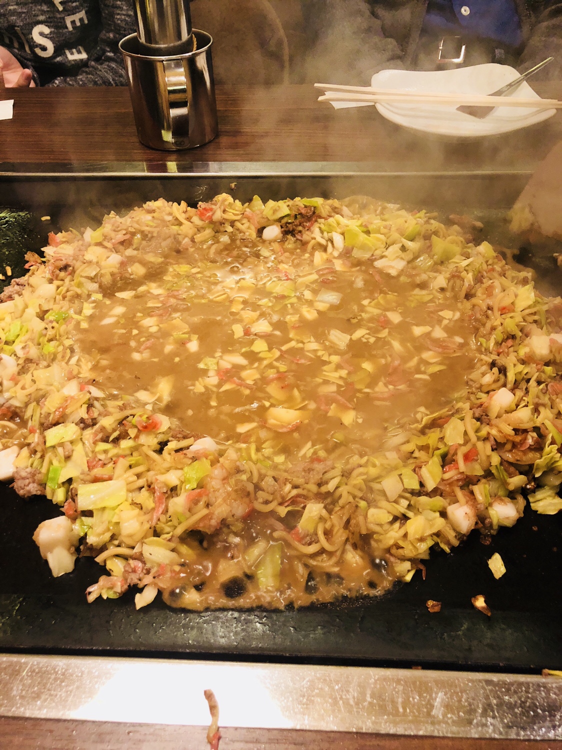 奈良之旅 もんじゃの焼き方