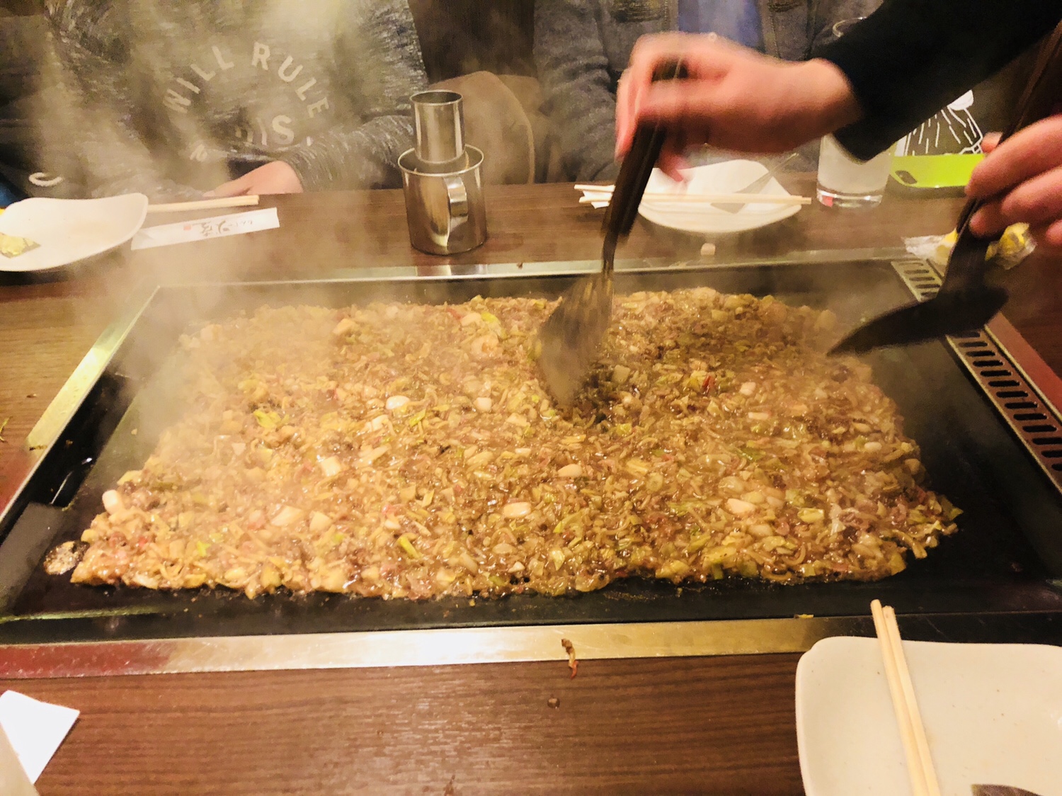 奈良之旅 もんじゃの焼き方
