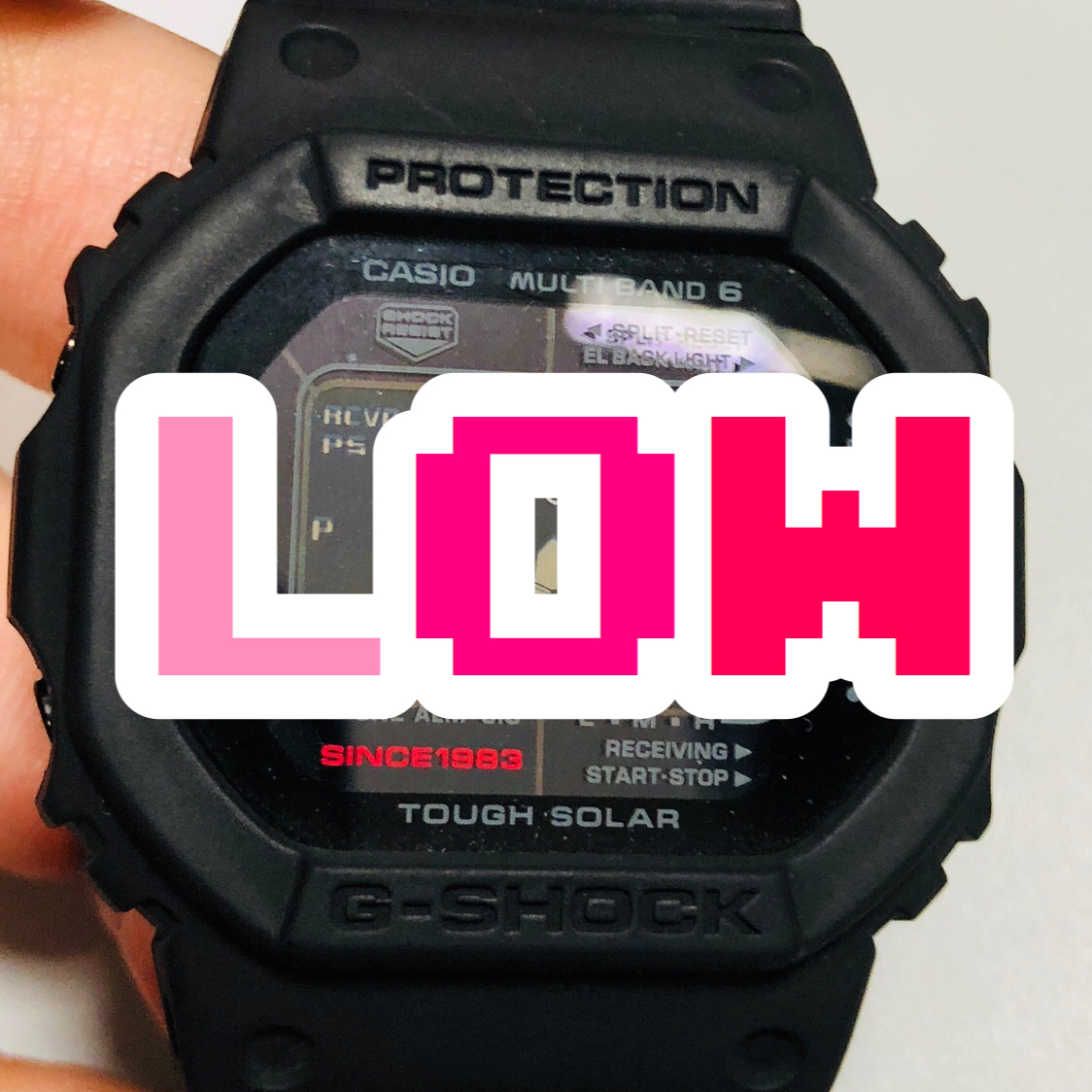 【Gショック】LOWとバッテリー表示が出た時にすべき事