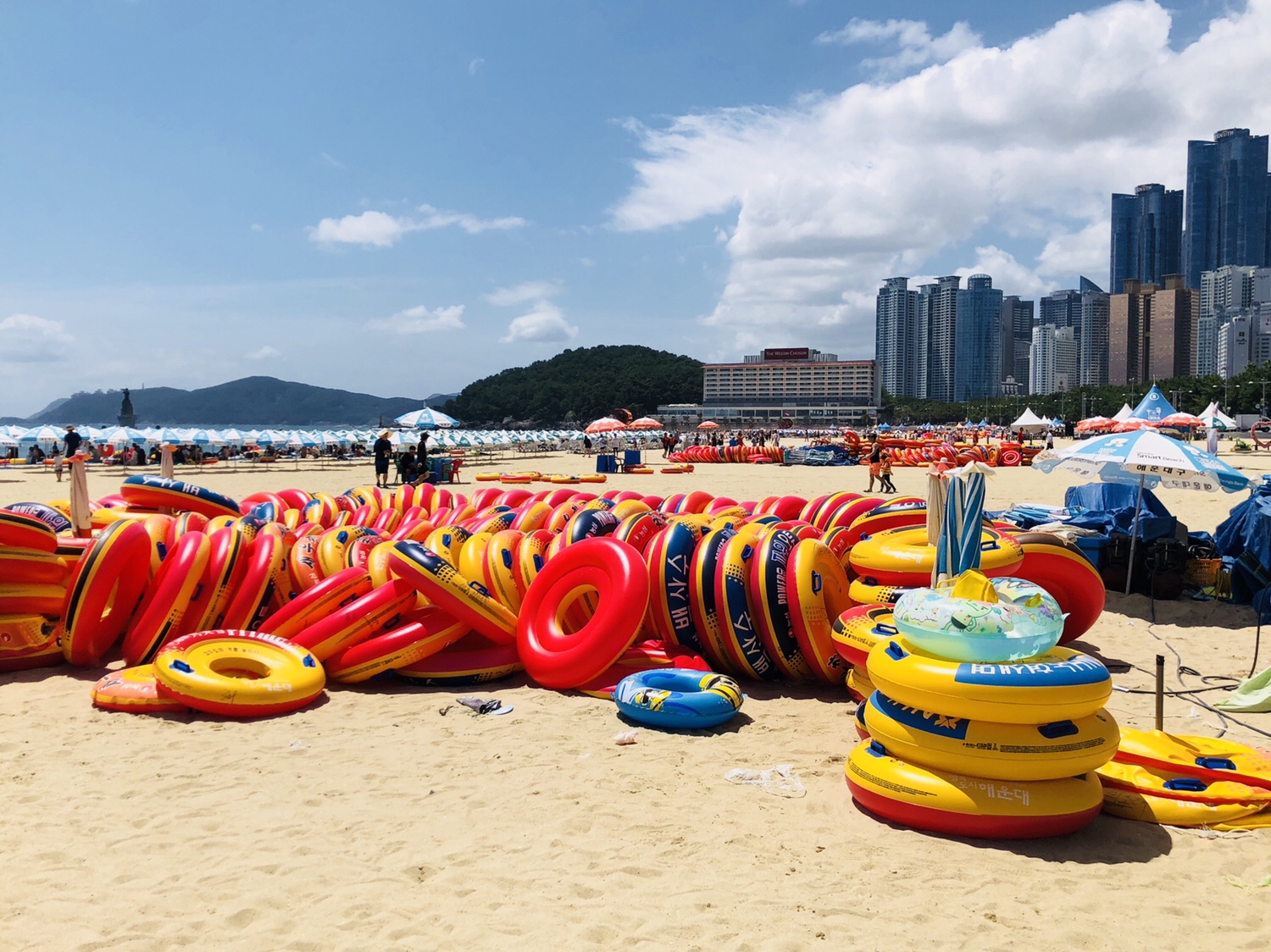 韓国家族四人旅 Ep13【海雲台ビーチ】ロッカーの場所と悲しいお知らせ