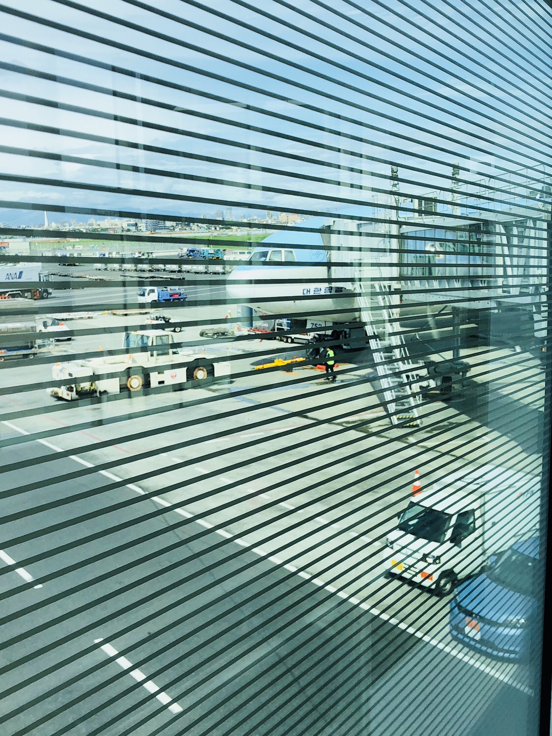 韓国家族四人旅 Ep01 羽田空港から大韓航空で韓国へ【機内食】
