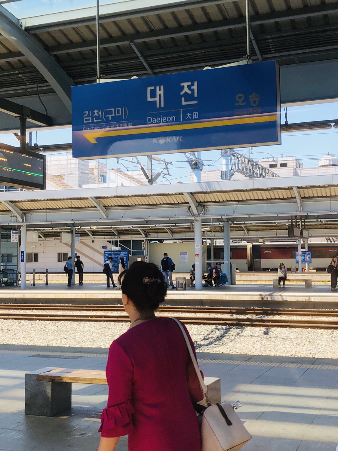 韓国家族四人旅 Ep08 ソウルから釜山へKTXで移動【荷物置き場】