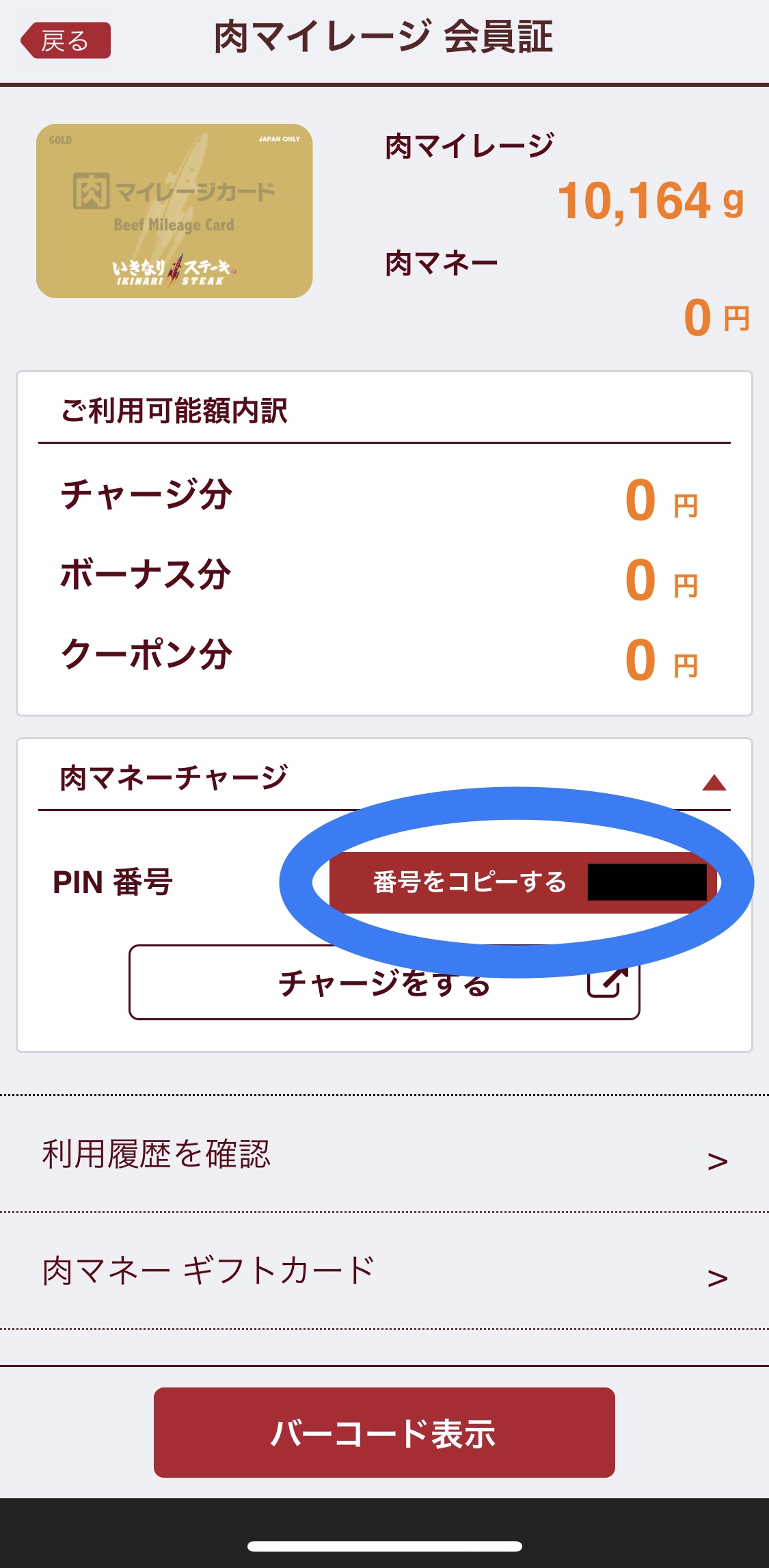 【いきなりステーキ】肉の日！毎月29日は肉マネーのチャージボーナス15%【チャージできない？】