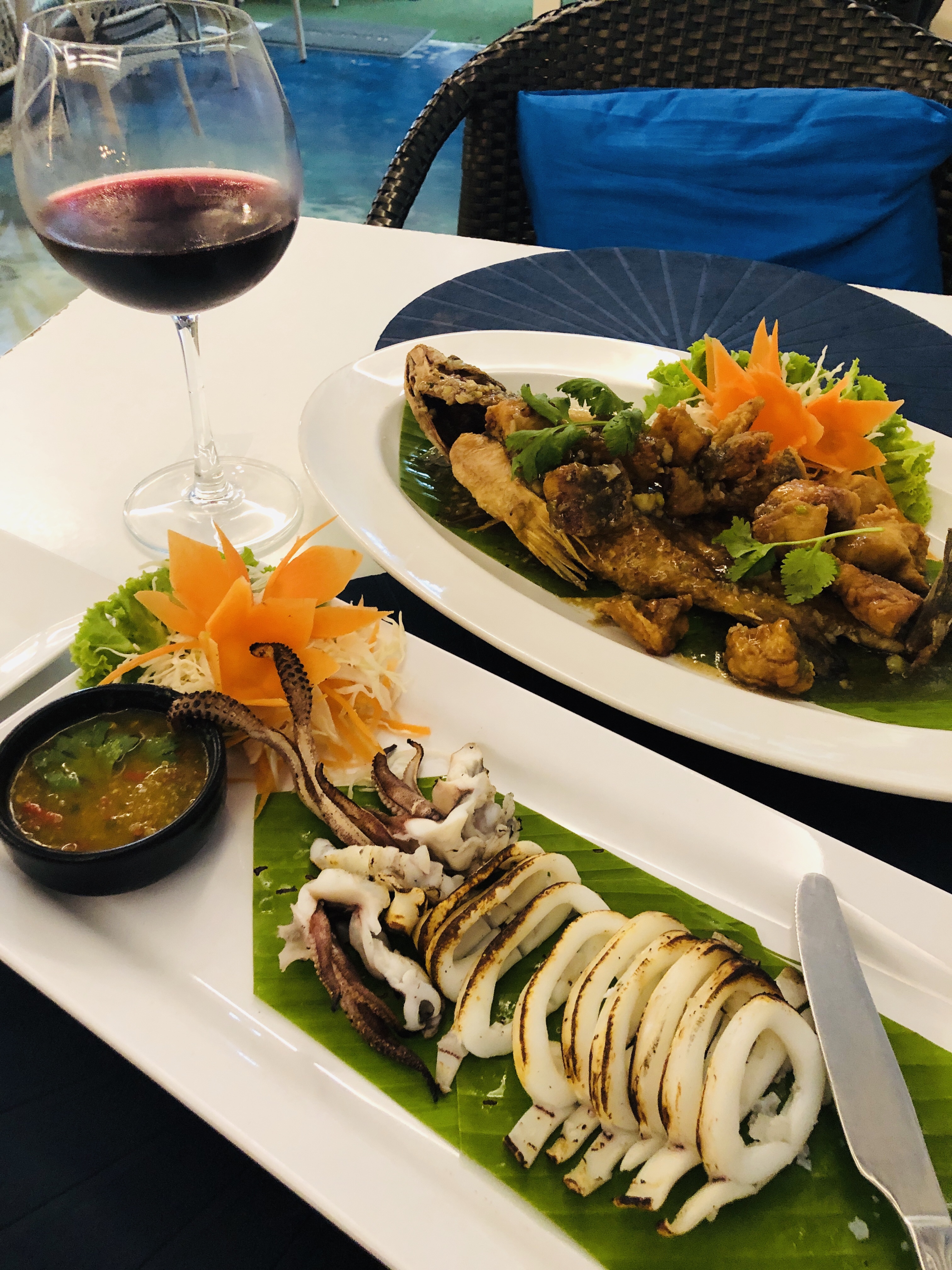 クラビ旅行記 14【アオナンビーチ】シーフード おすすめレストラン Ancora Blu Bistro and Bar