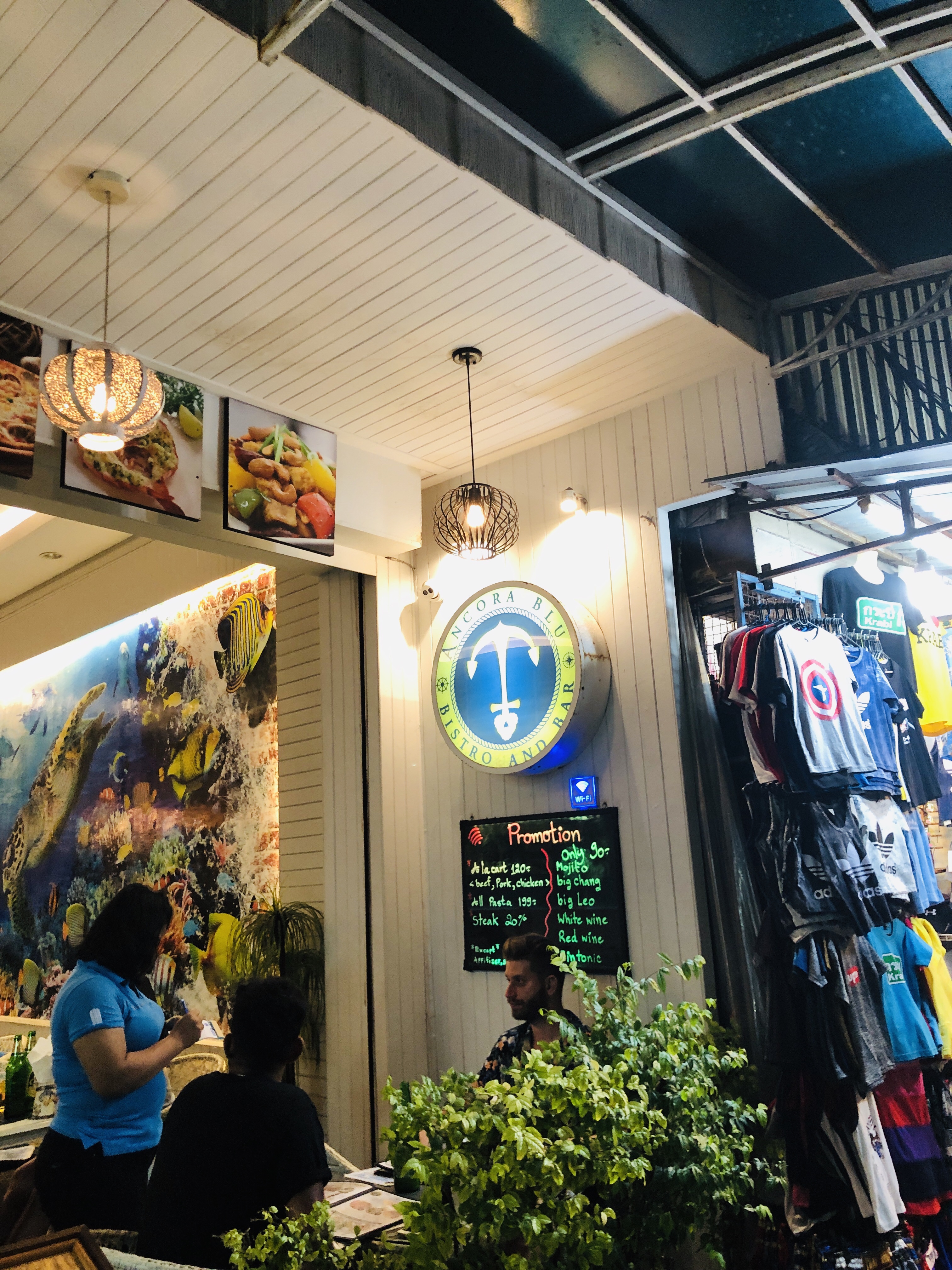 クラビ旅行記 14【アオナンビーチ】シーフード おすすめレストラン Ancora Blu Bistro and Bar