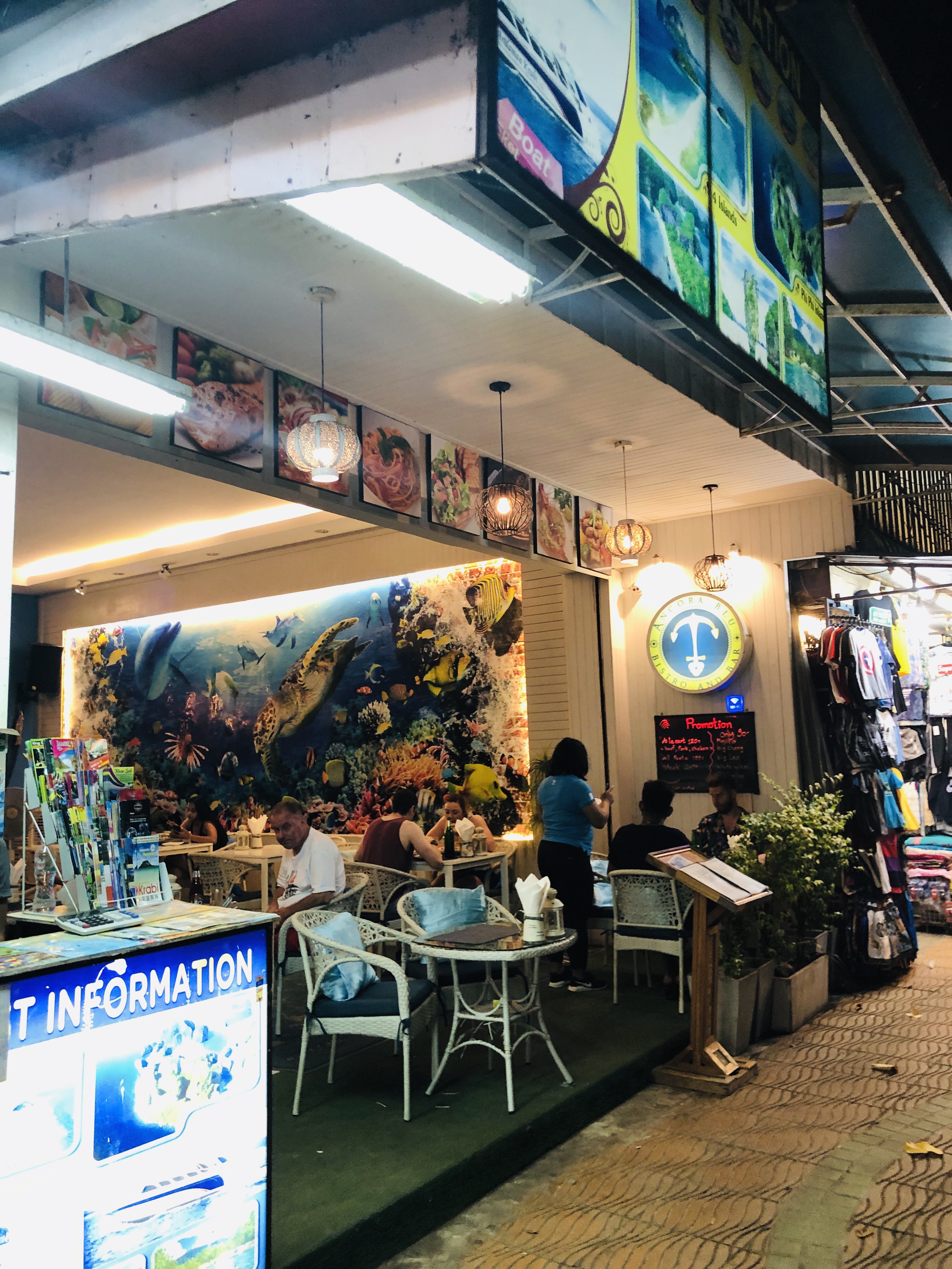 クラビ旅行記 14【アオナンビーチ】シーフード おすすめレストラン Ancora Blu Bistro and Bar