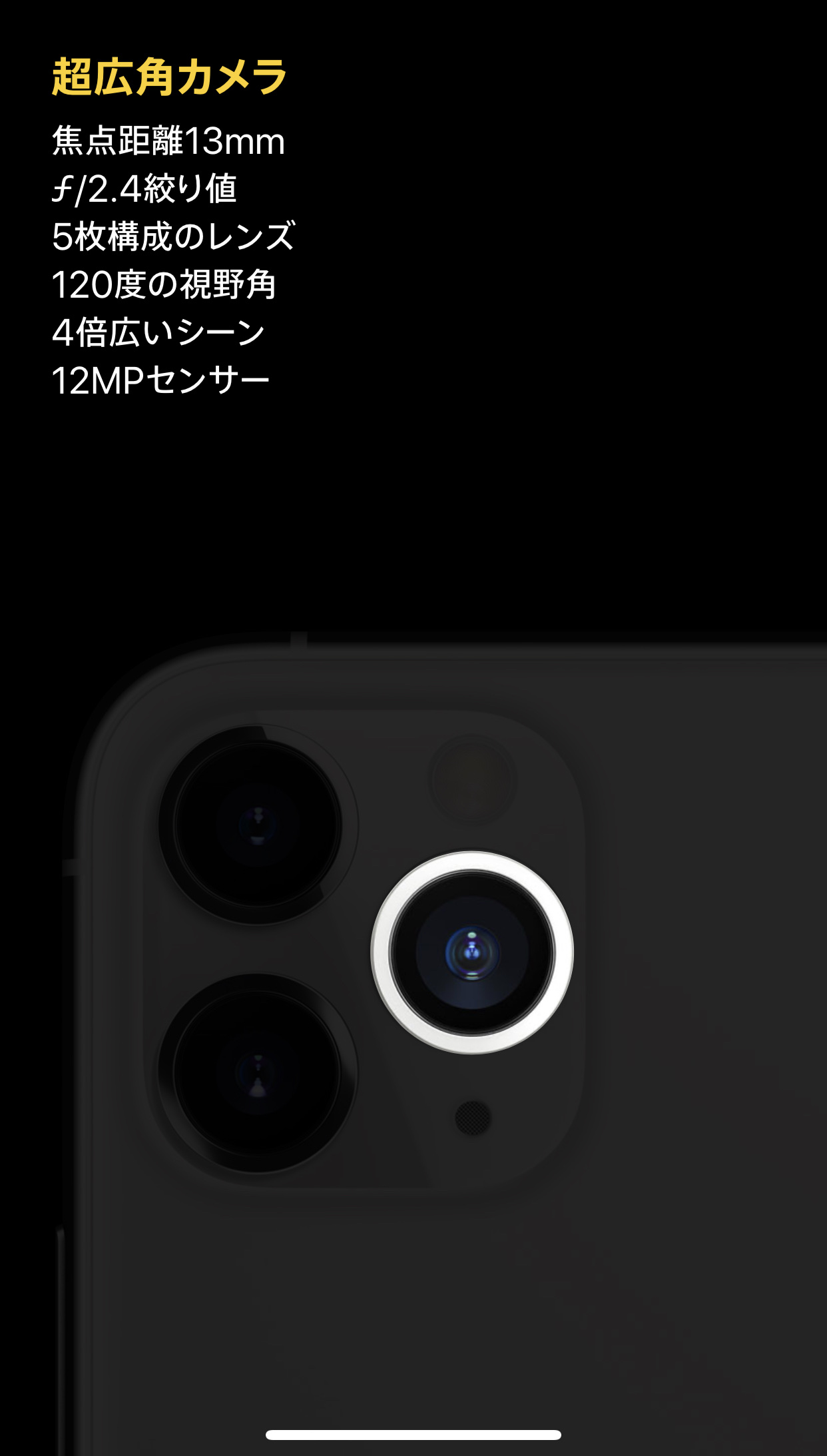 【iPhone11 Pro】超広角カメラの使い方とサンプル画像
