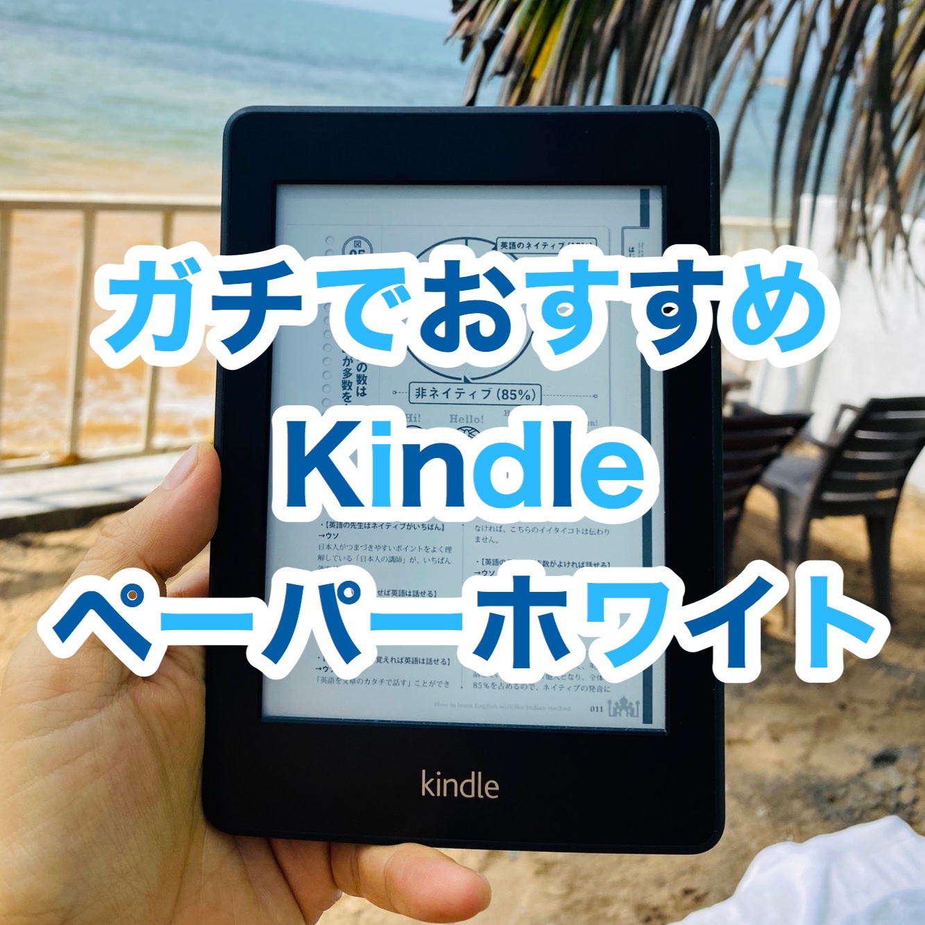 【インド旅行記】EP08 ゴア アンジュナビーチでKindleペーパーホワイト【旅行の持ち物】