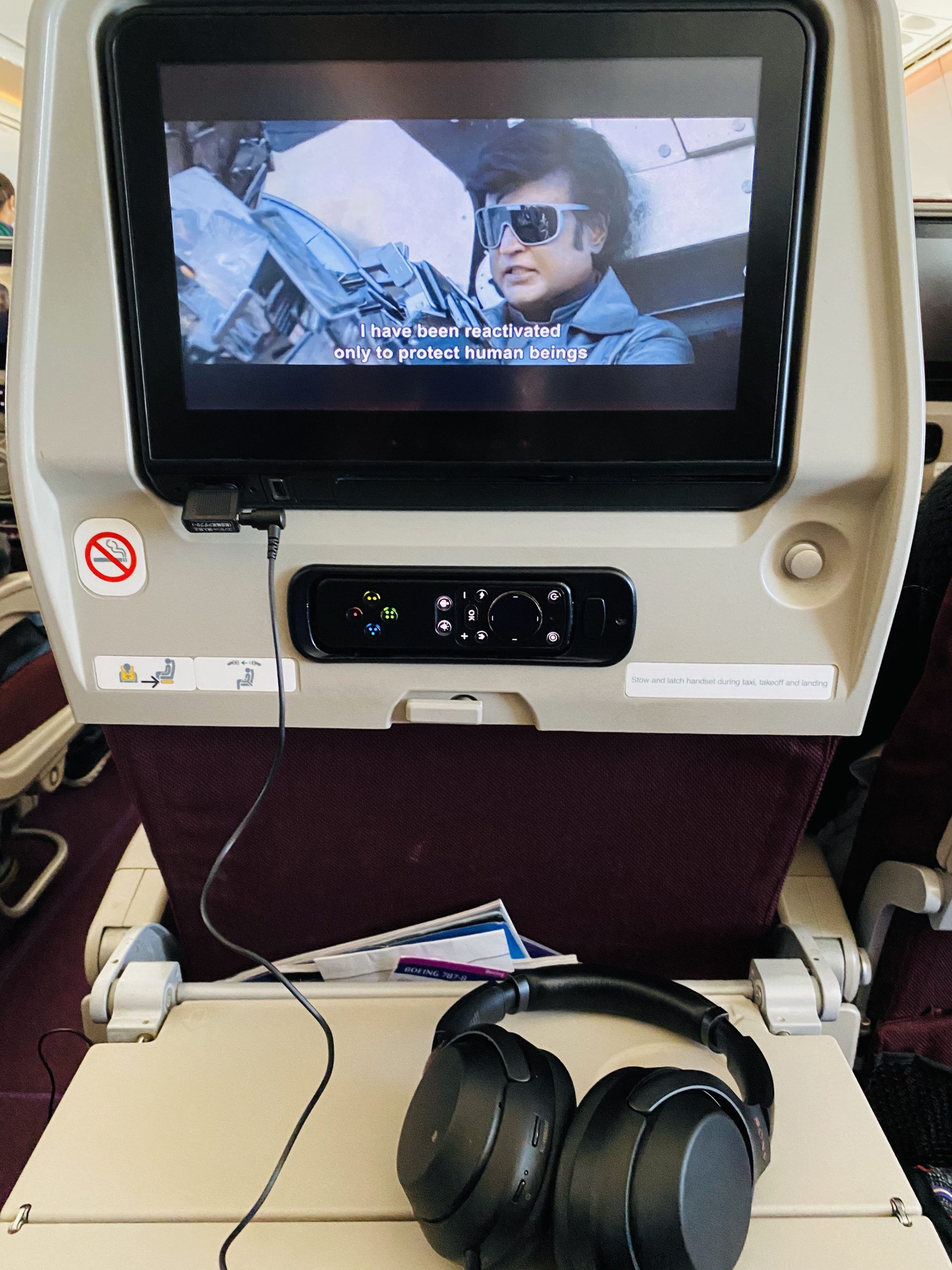 WH-1000XM3と飛行機