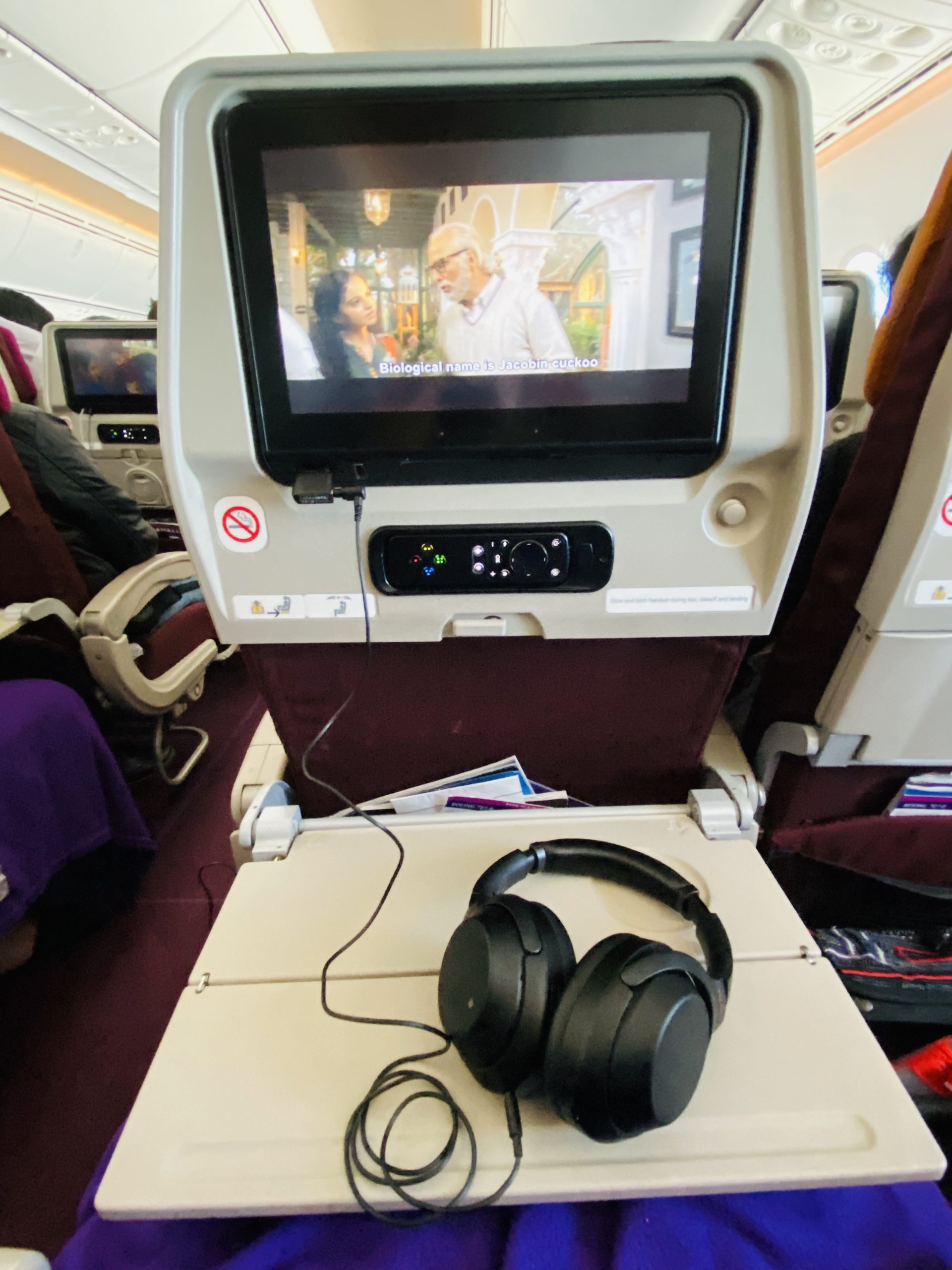 WH-1000XM3と飛行機