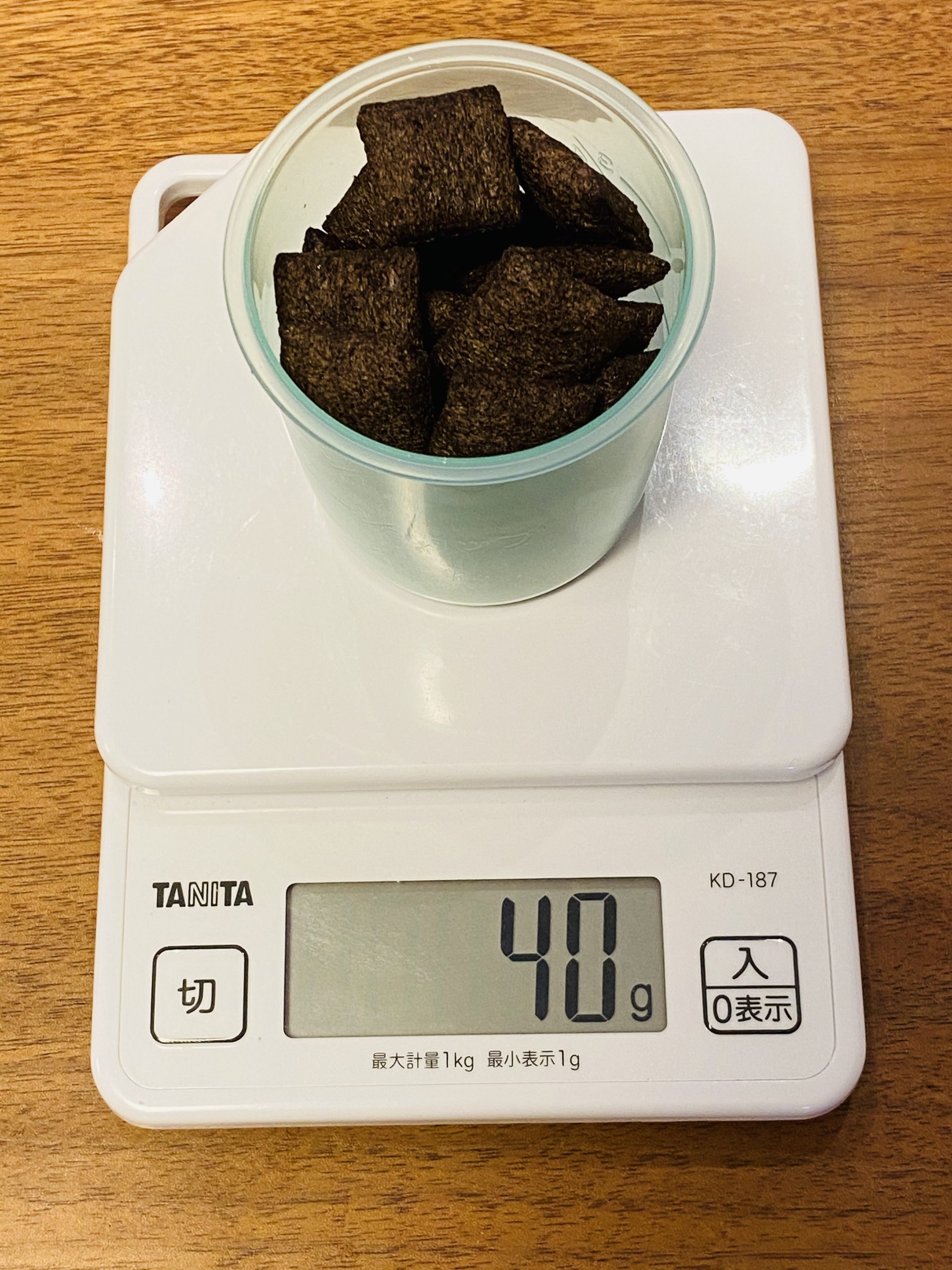 【チョコビッツ40g】どのくらい？ チョコビッツの量り方
